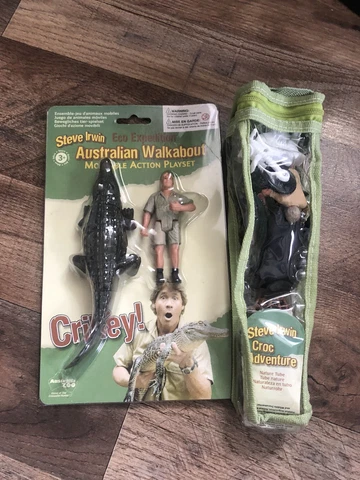 Steve irwin eco walkabout crocodile adventure Animal toys - Lot - NEW HTF Cover