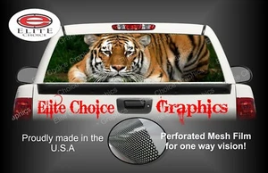 Tiger Rear Window Graphic Decal Truck Van Car - Picture 1 of 3