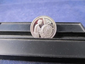 2019 S SILVER Quarter LOWELL HISTORICAL Mirror Proof MILL GIRL LOOM  - Picture 1 of 4