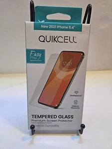Quikcell Tempered Glass Screen Protector For 2021 IPHONE 5.4 - Picture 1 of 2