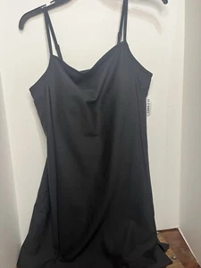 Old Navy PowerSoft Cami Athletic Dress Womens Lg Golf Tennis Pickleball Black - Picture 1 of 2