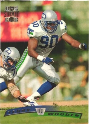1996 Stadium Club #107 Terry Wooden Seattle Seahawks Football Card - Image 1 of 2