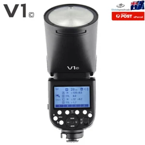Godox V1-C V1C Round Head Speedlite Camera Flash with Battery For Canon - Picture 1 of 10
