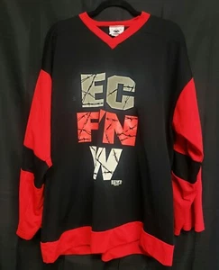 1996 ORIGINAL PAW ECW EXTREME CHAMPIONSHIP WRESTLING HOCKEY JERSEY! 2XL - RARE! - Picture 1 of 3