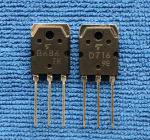 1 Paar 2SD716/2SB686 D716/B686 Transistoren AUF-3P - Bild 1 von 1