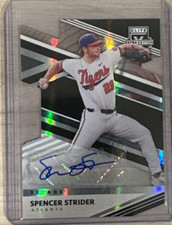 SPENCER STRIDER RC AUTO 2020 Panini Elite Extra Edition No. 133 Braves K KING!!