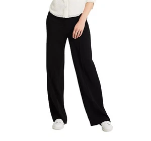 Schwarze Damenhose normale Passform Damen Büro Arbeit Ex High Street Hose - Bild 1 von 4