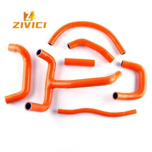 Orange Silicone Radiator Coolant Y Hose Kit Fits KTM LC4 620 640 660 SMC SXC 625 - Picture 1 of 9