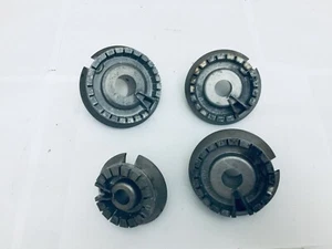 GE Gas Flat Stove Model JGP337WEJ2WW Burner Head 4 pieces - Picture 1 of 4