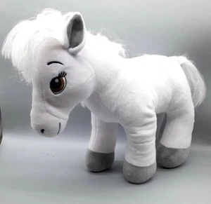Club de equitación Build A Bear Horses and Hearts 15" caballo árabe blanco de felpa - Imagen 1 de 10
