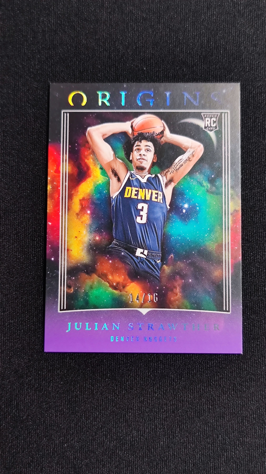 Julian Strawther 2023-24  Origins FOTL Purple Parallel Rookie RC 14/16