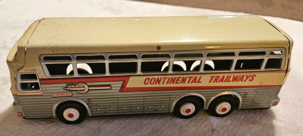 ブリキ　CONTINENTAL TRAILWAYS バスモデル Amazon.com: Brill CD44 Transit Bus Continental Trailways 1