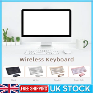 2.4G Wireless Keyboard MINI Waterproof X Structure Compact Keyboard Mouse Set UK - Picture 1 of 14