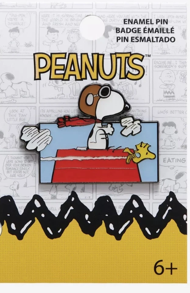 Loungefly Peanuts Snoopy Flying Ace Enamel Pin - Image 1 of 4