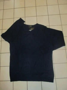 NWT CHARTER CLUB LUXURY Navy Blue 2 Ply CASHMERE Crew Neck SWEATER 2X - Picture 1 of 3