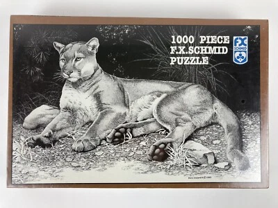 NEW FX Schmid Florida Panther 1000 Piece Jigsaw Puzzle 1993 SEALED 26.5"x17 1/4" - Image 1 of 4