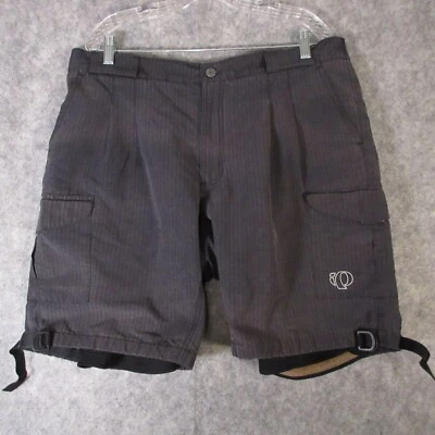 Pearl Izumi Mens Shorts XL Tech Gray short/Black bike short inside hem straps - Image 1 of 4