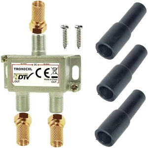 Divisor satélite 2x distribuidor de antenas distribuidor televisión suave unicable DVB-T - Imagen 1 de 4