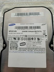 Samsung SpinPoint P120 200GB,Intern,7200RPM,8,89 cm (3,5 Zoll) (SP2014N) HDD - Afbeelding 1 van 1