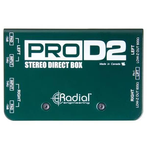 Radial Engineering ProD2 Stereo Passive Direct Box - 2-Channel Pro D2 DI - Picture 1 of 5