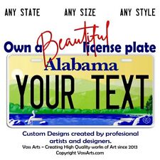 Alabama Pelican License Plate custom personalized YOUR TEXT Car Bike Key Tag