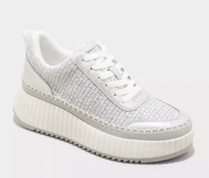 Universal Thread Damen Silber Persephone Plateau Sneaker Memory Foam Einlegesohle - Bild 1 von 4