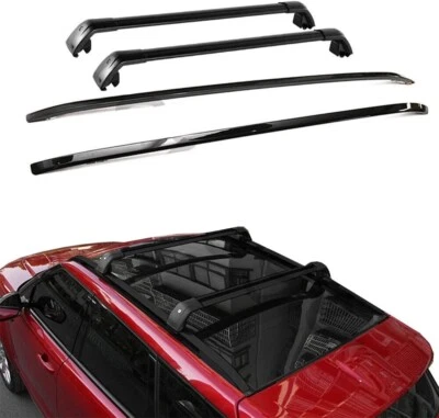 Roof Rack Rails Crossbar Fits for Land Rover Range Rover Evoque 2011-2019 4PCS - Image 1 of 4