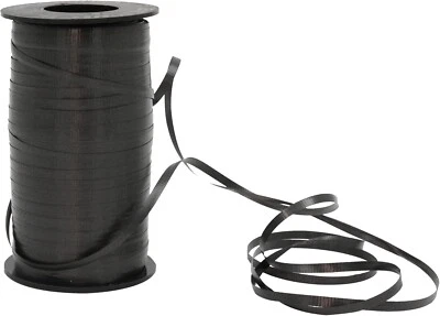 Cinta rizadora negra 1500 yardas envoltura de regalo arco de boda 3/16" 3 rollos Foto 1 de 4