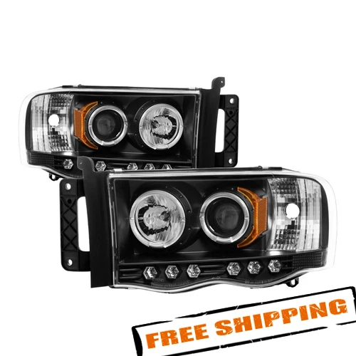 Faróis projetores Spyder 5009975 para 02-05 Dodge Ram 1500/03-05 Ram 2500/3500 - Imagem 1 de 3