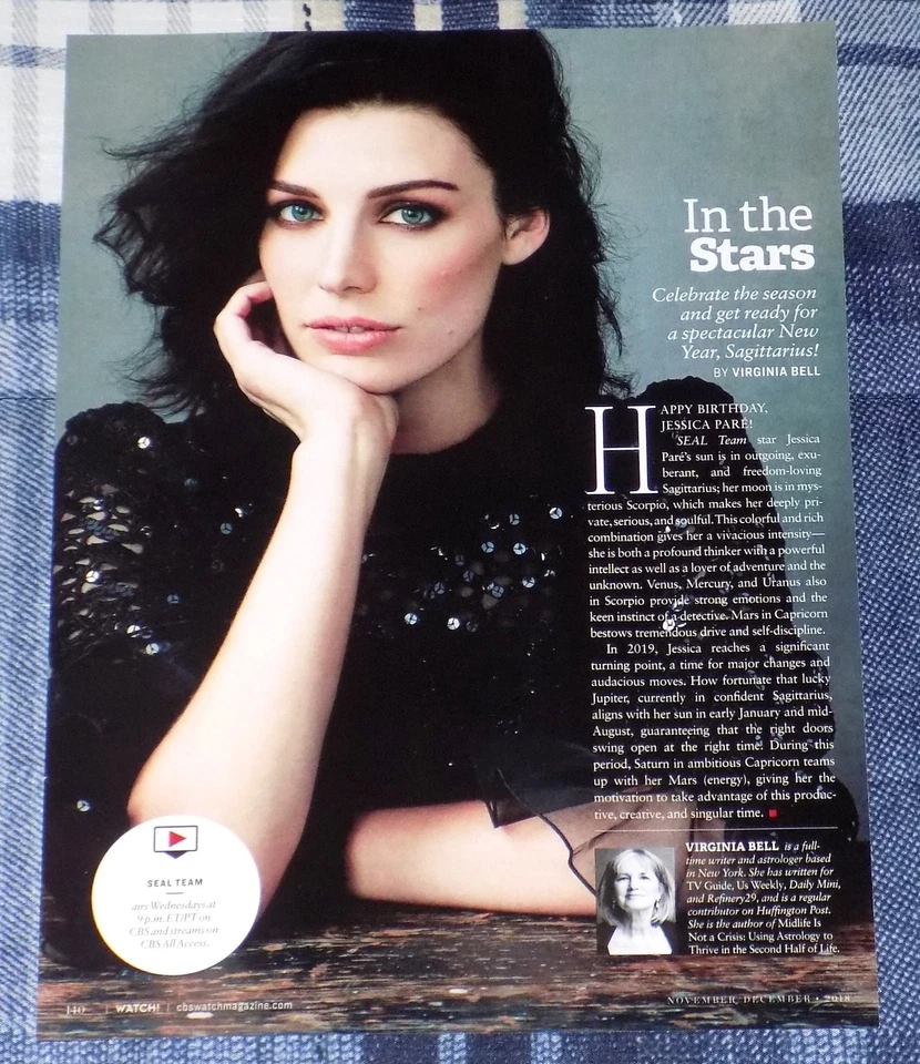 RELOJ JESSICA PARE CBS! REVISTA FOTO PINUP ÁLBUM DE RECORTES RECORTE Foto 1 de 1