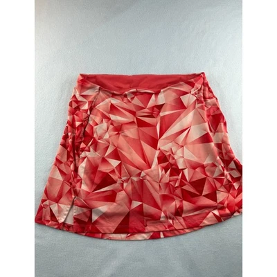 Nike Dri Fit Womens Athletic Skirt Geometric Print Activewear Red Size L - Image 1 of 4
