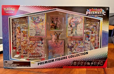 Pokemon Prismatic Evolutions Premium Figure Collection New Sealed IN HAND - Image 1 of 4