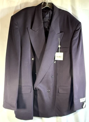 Blazer Soho Para Hombre Doble Pecho 48L Púrpura Sólido Nuevo Con Etiquetas Foto 1 de 4