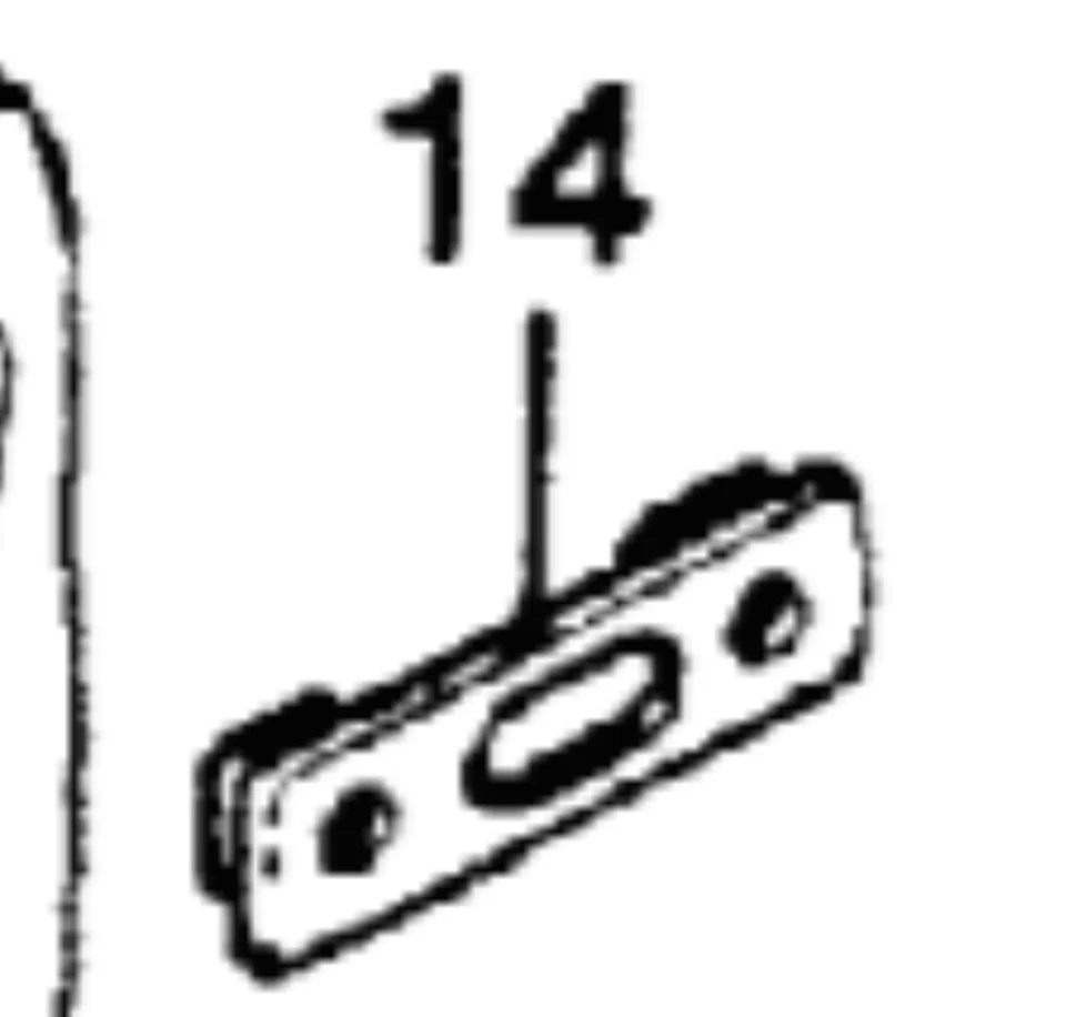 Placa de ajuste de soporte número OEM Honda CB900F CB1000C CB1100F 1980-1983 Foto 1 de 4