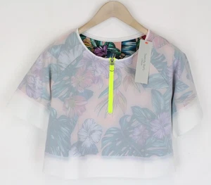 SWEATY BETTY Tournament Tennis Damen T-Shirt S Off-White Kurzarm Cropped * - Bild 1 von 6