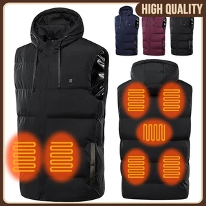 Heizung USB Beheizte 7 Zonen Wärmeweste Heizweste Heizjacke Winter Warmhalten DE - Bild 1 von 13