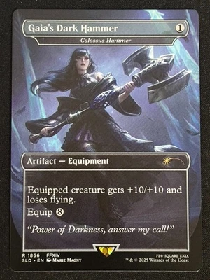1x MTG Gaia's Dark Hammer - Colossus Hammer - Secret Lair Drop Series (SLD) - Image 1 of 2