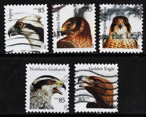 OFF paper #4608-12 Birds of Prey (used set of 5) 85c 2012 _f136 - Picture 1 of 1