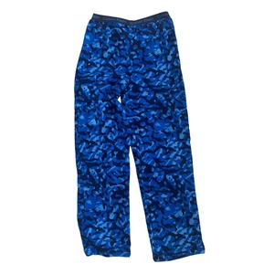 Pantalones de pijama polar Calvin Klein para niños talla 10/12 azul camuflaje elástico - Imagen 1 de 3