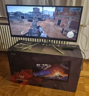 Acer Predator X34A 34" Monitor 21:9 3440x1440 100Hz G-Sync OVP - Bild 1 von 4