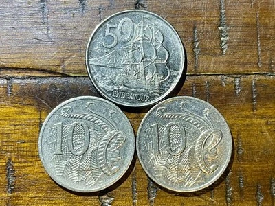 Лот из 3 Новая Зеландия 🇳🇿 и Австралия 🇦🇺 монеты 2004 и 2006 комбинированная доставка! - Изображение 1 из 3