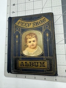 Pat 1876 Antik Hardcover Sammelalbum Stickeralbum Farbe Leinen Blätter - Bild 1 von 17