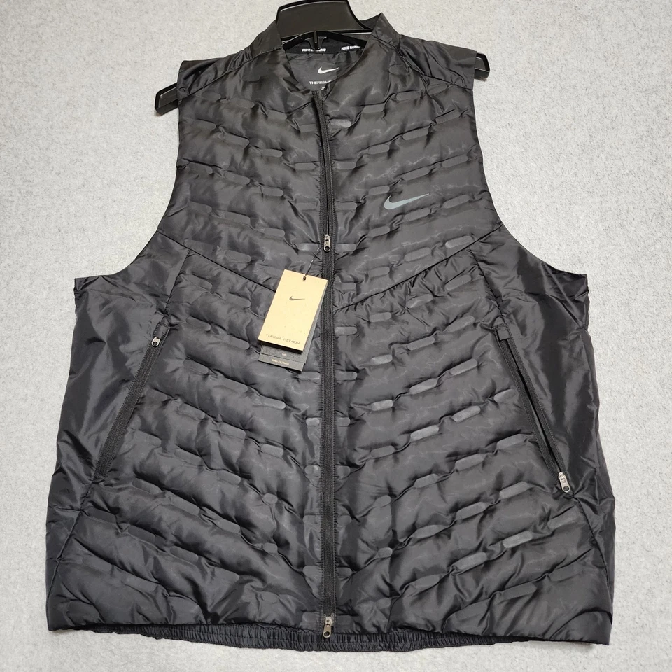 Nike Running Vest Therma-FIT ADV Down Fill Black FB7542-010 Men’s Size XL-Tall