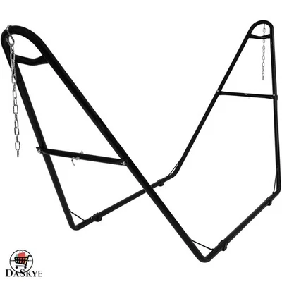 Soporte para hamaca negro duradero compatible con hasta 550 libras - se adapta a hamacas de 9,5 a 14 pies Foto 1 de 4