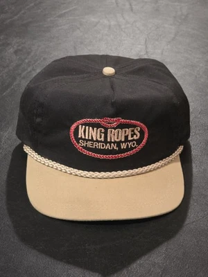 🔥 Vintage 1990s KING ROPES Sheridan Wyoming Strapback Hat - Image 1 of 4
