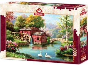 NEW Art Puzzle Jigsaw Puzzle 1000 Pieces 5188 The Old Red Mill - Imagen 1 de 2
