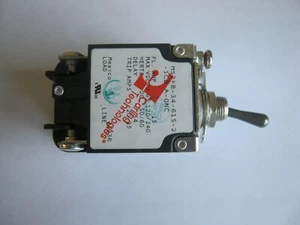 NEW Carling MS2-B-34-615-2-1CB-A-0NC Circuit Breaker 2 pole 15A 120/240VAC - Picture 1 of 6