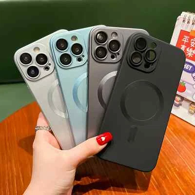 MARKENLOS Funda MagSafe para iPhone 16 15 14 13 12 Pro Max 11 Magnet Case funda protectora para móvil