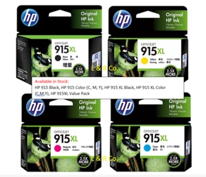 Genuine HP 915XL Value Pack and Standard High Yield Ink Cartridges - New Stock! - Picture 1 of 13