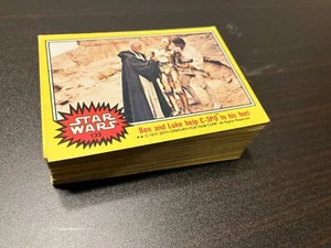 1977 Topps Star Wars SERIES 3 Yellow Trading Card COMPLETE 66 cool Card Set - Picture 1 of 7